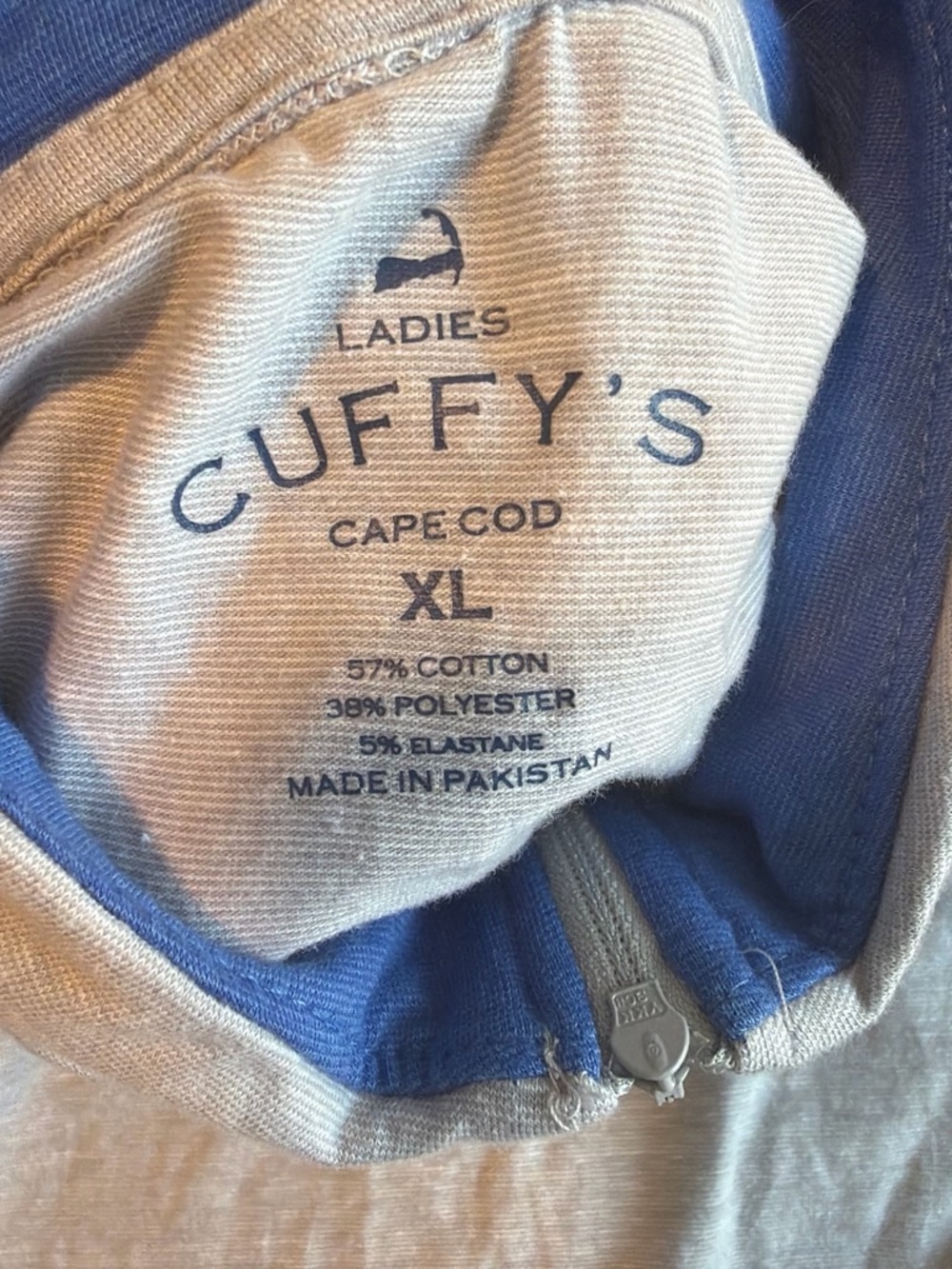 Cuffy's Ladies Cape Cod XL Two-Tone Blue & Gray Hoodie
